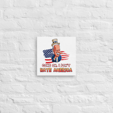 COME ON I DON'T HATE AMERICA Canvas